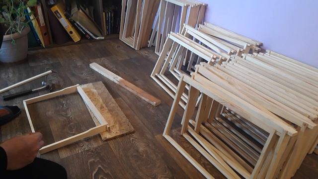 Рамки Дадан300 по три гривны. Пасека Фрей. смотреть онлайн