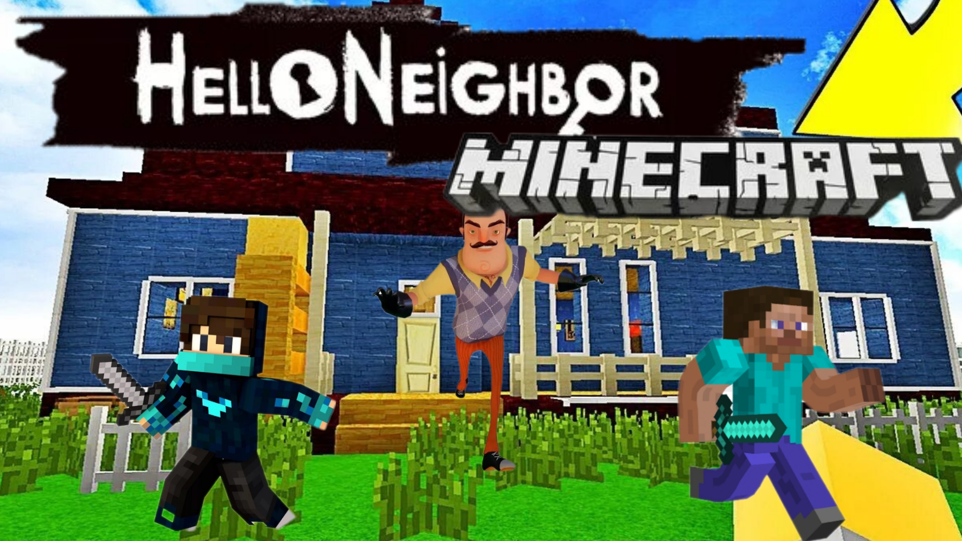 🤩Проходим 1 акт привет соседа в Майнкрафт | Hello Neighbor | Minecraft смотреть онлайн