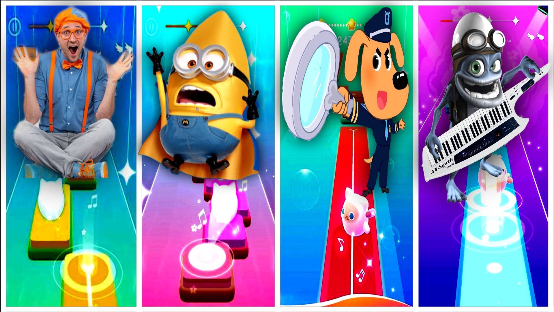 Blippi, Sherif, Frog, And Minion- Who Will Win The Tileshop Coffin Dance #1