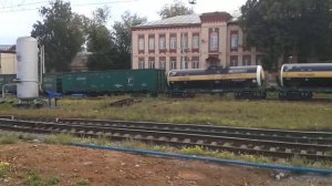 Роспуск с горки состава на станции Ховрино,ОЖД.Москва.29.08.14
