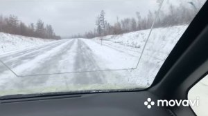Метель, гололед, перегон Тойота Эсквайр Уссурийск- Красноярск, 27.03.2024г.