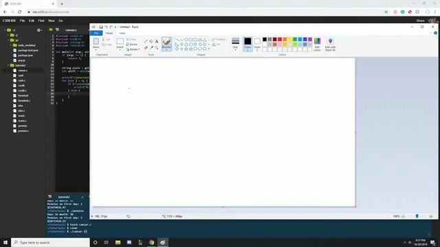 CS50 Caesar Solution Student Tutorial смотреть онлайн