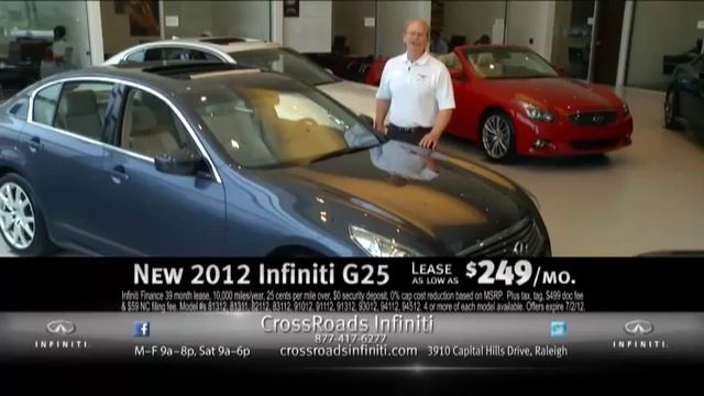 CrossRoads Infiniti-Raleigh HD G37 Convertible & G25 Sedan 6-21-12 смотреть онлайн