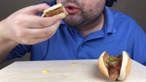 ASMR SPICY HOT DOG from KFC (Extreme Eating Sounds) NO TALKING