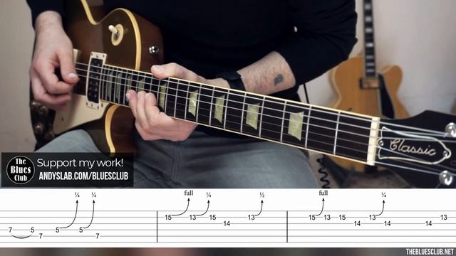 Sweet Blues Guitar Solo with TABS __ DBL 272 смотреть онлайн