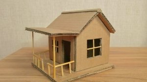 Как сделать домик из картона?