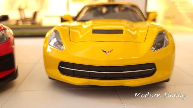 Maisto Corvette C7 VS Corvette C8 1:18 Diecast Models смотреть онлайн
