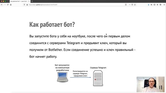 23. Как работает Python Telegram Bot_