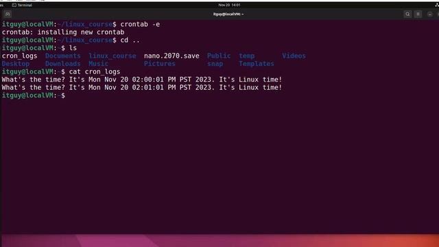 12.1 Служба Cron, утилита Crontab