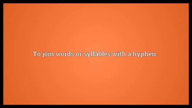 Hyphenate Meaning смотреть онлайн