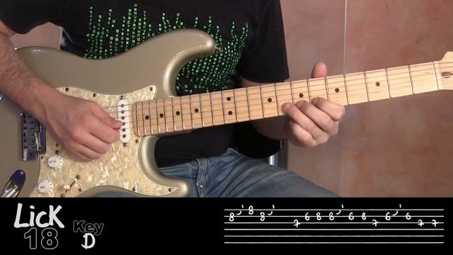 Andy's Lab - Daily Blues Licks #18 - Guitar Lesson смотреть онлайн