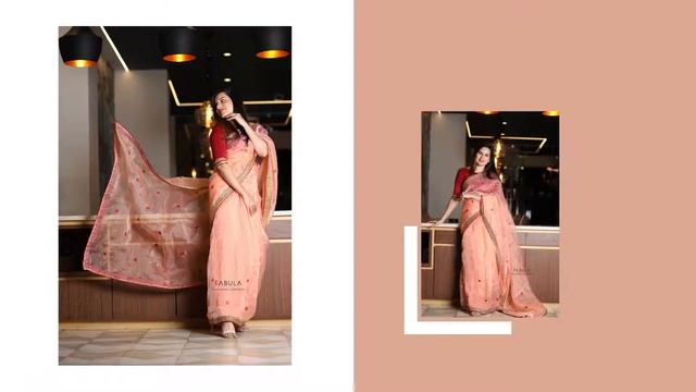 Hand Painted Organza Saree | Label Fabula | Thanishka Samineni смотреть онлайн