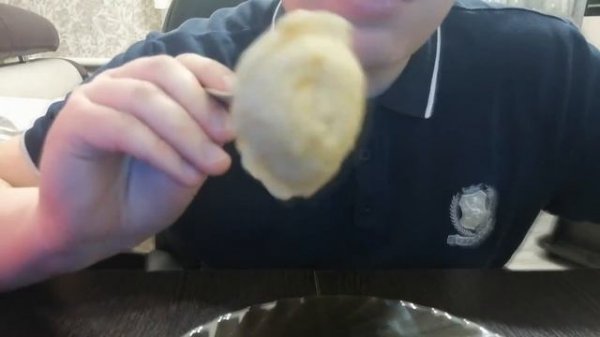 Вареники со сметаной/Vareniki with sour cream Mukbang