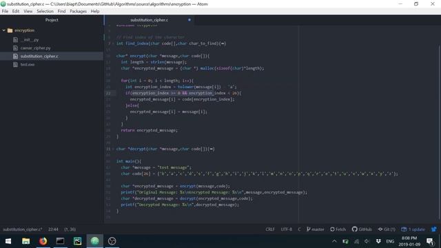 How to Code a Substitution Cipher in C? смотреть онлайн