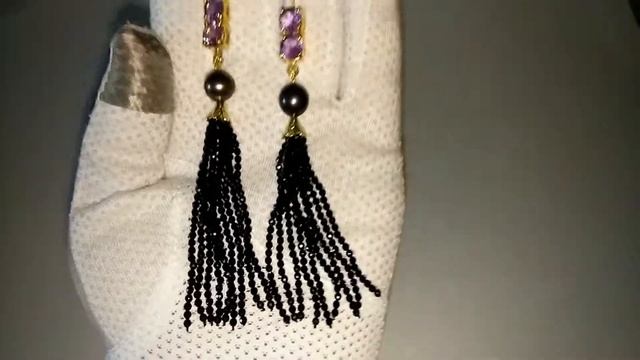 Серьги Шпинель Аметист Жемчуг смотреть онлайн