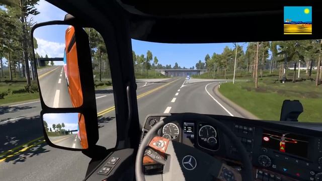 ETS2. "От Балтийского моря к Черному морю" 2 серия "Дорога на север" 1 сезон. смотреть онлайн