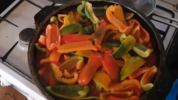 Болгарский перец в томатном соке на зиму