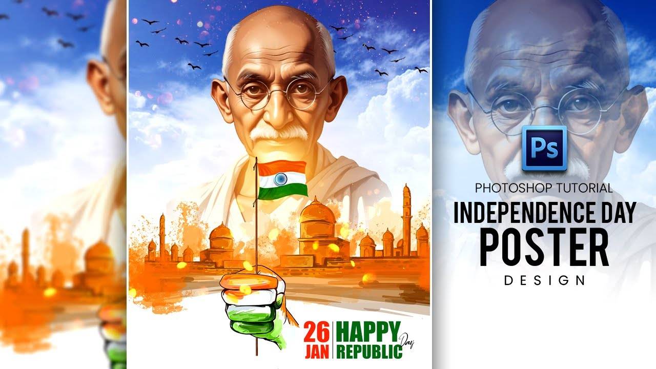 Создайте потрясающие плакаты Photoshop смотреть онлайн