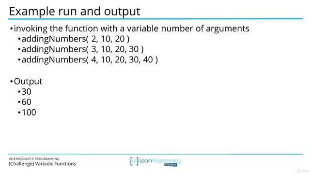 075 (Challenge) Variadic Functions смотреть онлайн