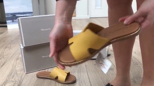 Tamaris Kvinde Sandal Læder Black og Yellow смотреть онлайн