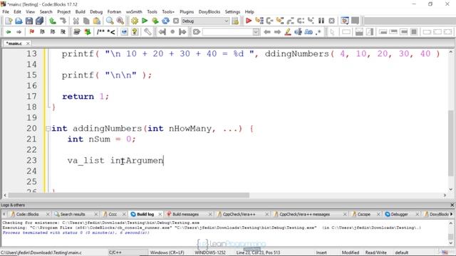 076 (Demonstration) Variadic Functions смотреть онлайн