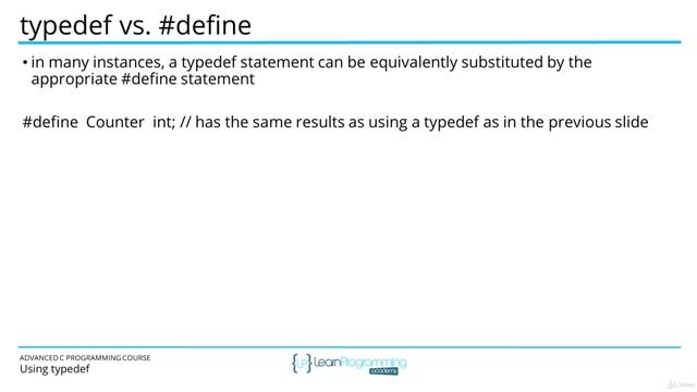 030 Using typedef смотреть онлайн