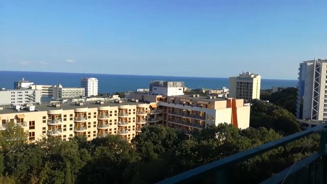 БОЛГАРИЯ Золотые пески вид с 9-го этажа гостиницы Варшава смотреть онлайн