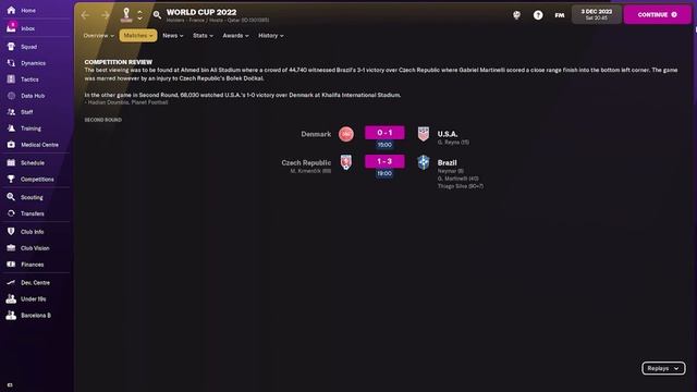 FM22 Barcelona - Episode 14: Qatar 2022 Part 1 смотреть онлайн