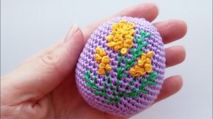 Пасхальное яйцо. Вышивка яйца.