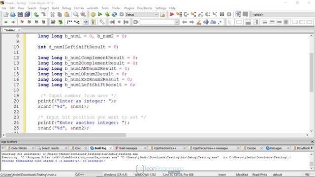 048 (Demonstration) Bitwise Operators смотреть онлайн