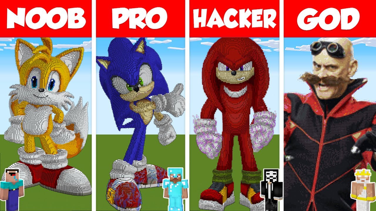 Minecraft НУБ против ПРО против ХАКЕРА: ЧЕЛЛЕНДЖ ПО СТРОИТЕЛЬСТВУ ДОМА СОНИКА ЕЖА, ЧАСТЬ 2 смотреть онлайн