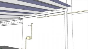 16041 Односкатный балочный навес