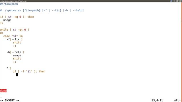 13. SED script PART 1 - structure for reading arguments смотреть онлайн