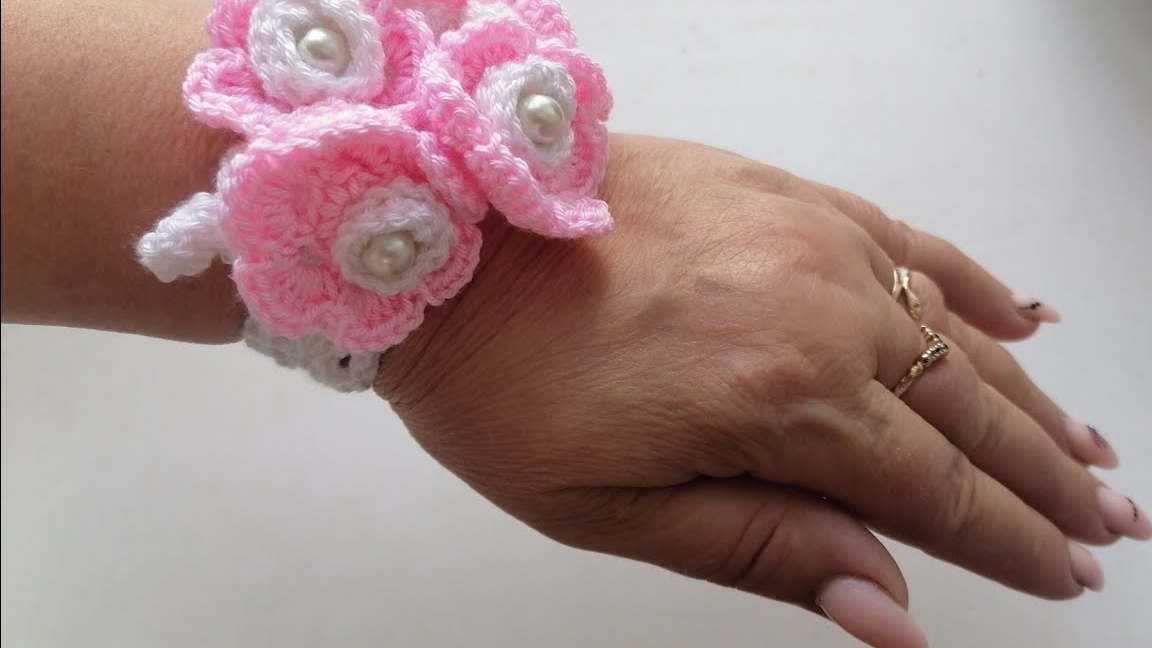 БРАСЛЕТ КРЮЧКОМ / МАСТЕР КЛАСС смотреть онлайн