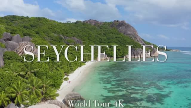 FLYING OVER SEYCHELLES (4K UHD) - Relaxing Music Along With Beautiful Nature Videos - 4K Video Ultra смотреть онлайн