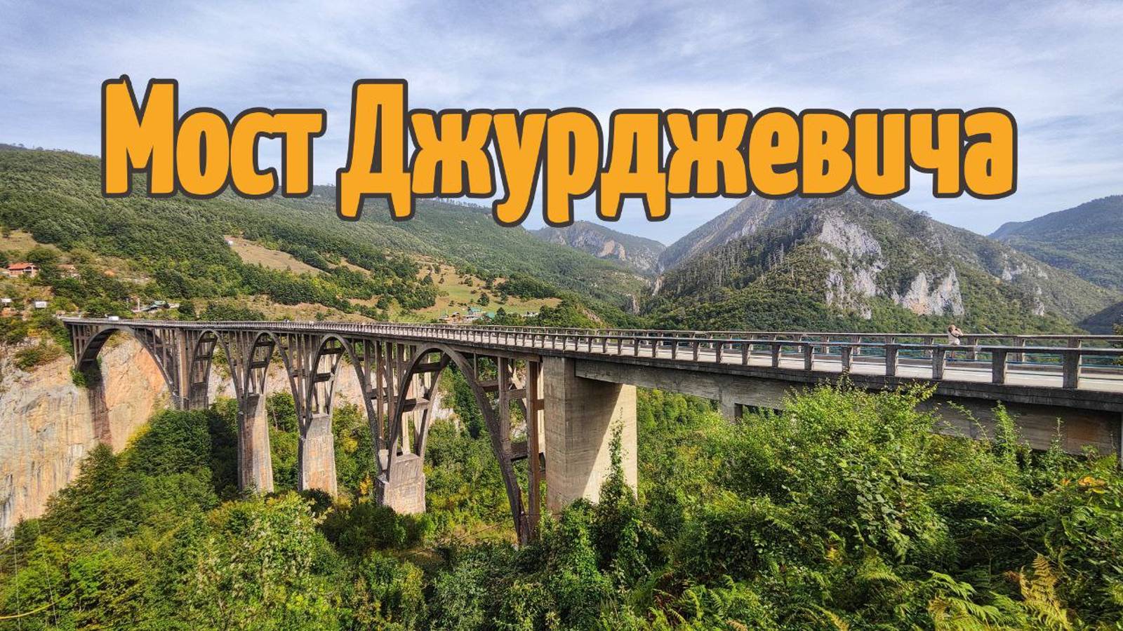 Мост Джурджевича через реку Тара в Черногории
