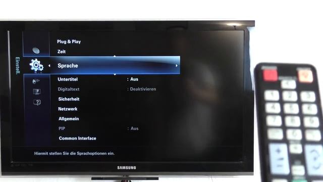 Samsung Serie 6 TV - Menüsprache einstellen смотреть онлайн