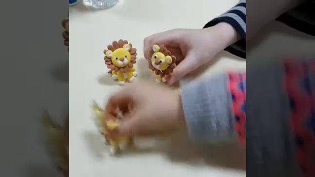 Лев из самозастывающей полимерной глины смотреть онлайн