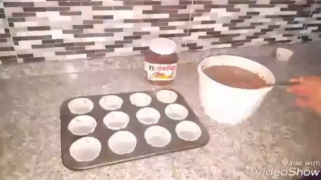 Nutella Muffin tarifi (15 dk hazir)🤤 смотреть онлайн