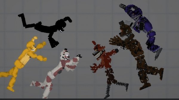 Random VS Кошмарные аниматроники FNAF BATLLE #1