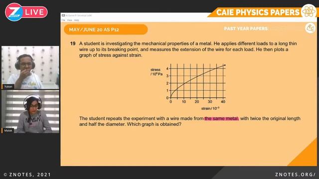 AS Physics P12 MJ20 | CAIE Physics Past Year Papers S1 E4 смотреть онлайн