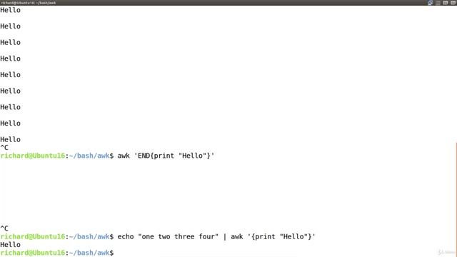 2. print, BEGIN{}, {}, END{} смотреть онлайн