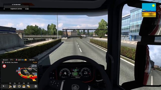 Английский стрим. ETS 2 стрим 5 ＂От Балтийского моря к Черному морю＂. смотреть онлайн