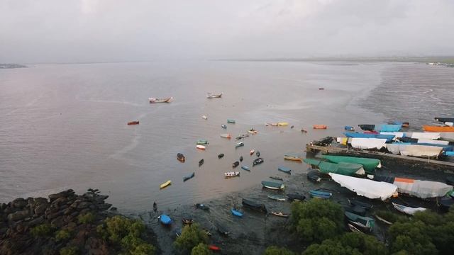 Gorai Beach | velankanni Beach | Uttan | Dji Mavic Mini| Drone Shots | place to visit near mumbai смотреть онлайн