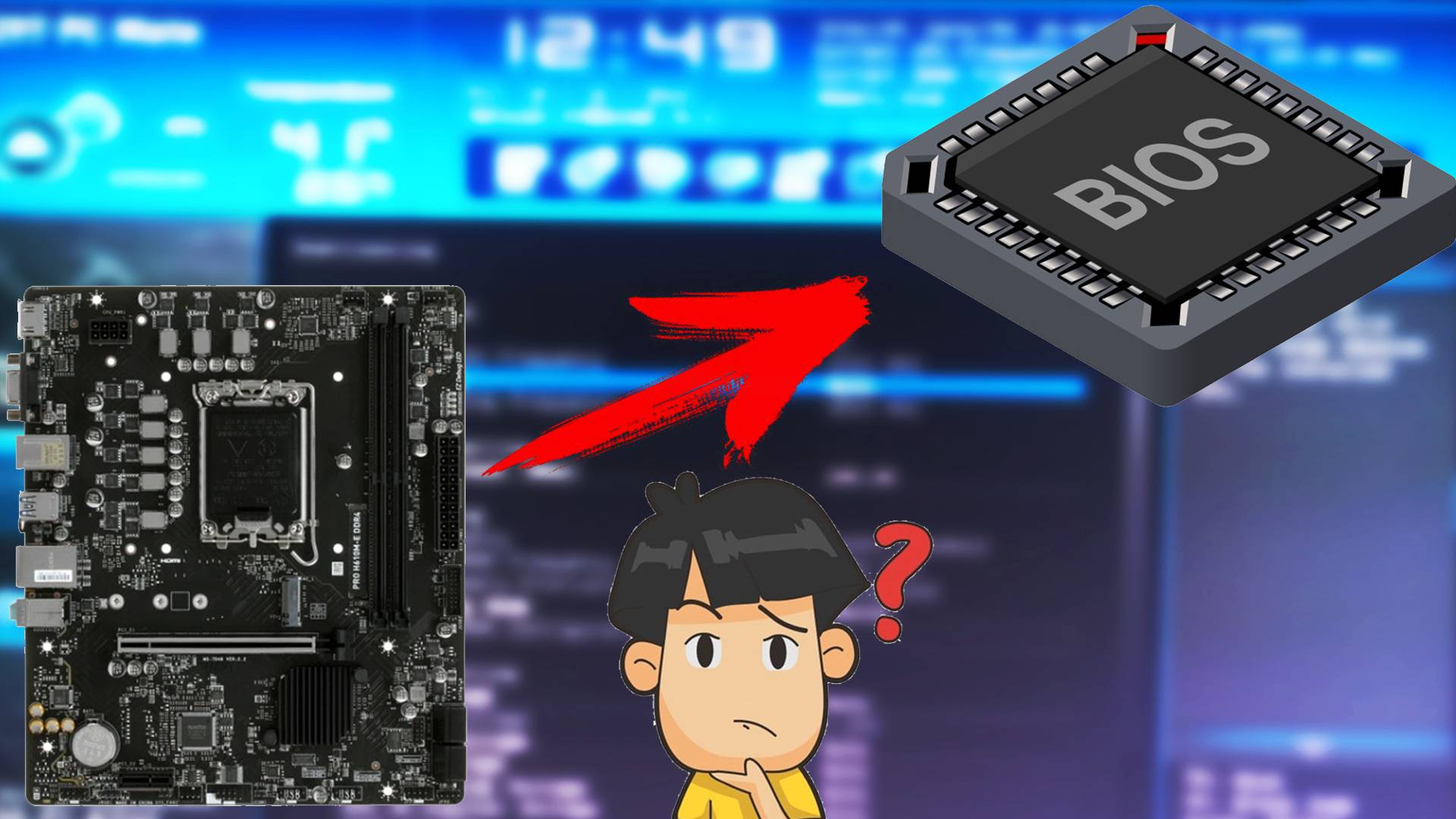 Обзор Bios Материнской платы MSI PRO H610M E DDR4 - Всё просто ? смотреть онлайн