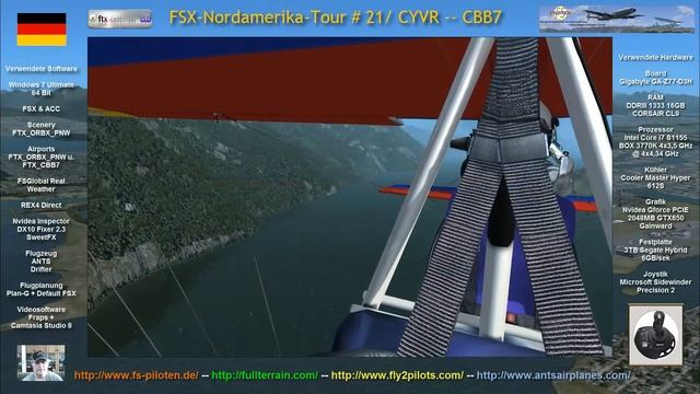 FSX FTX ORBX Nordamerika Tour #21 CYVR - CBB7 смотреть онлайн