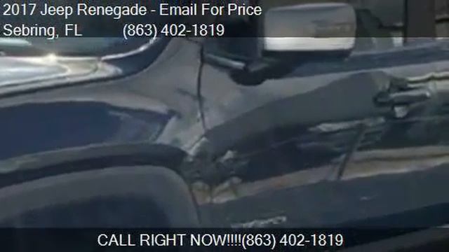 2017 Jeep Renegade Limited 4x4 4dr SUV for sale in Sebring, смотреть онлайн