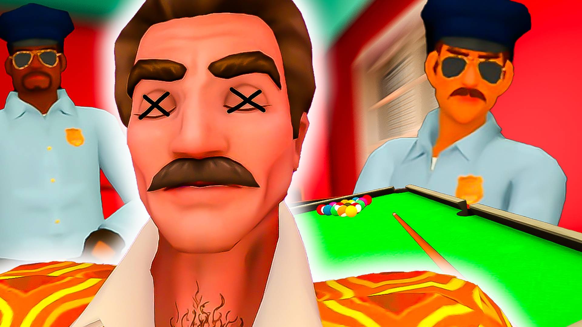 Я СПРЯТАЛ ТЕЛО ТОМА В БИЛЬЯРДНЫЙ СТОЛ. Смогут ли копы его найти? Hide The Corpse VR / Часть 2 / смотреть онлайн