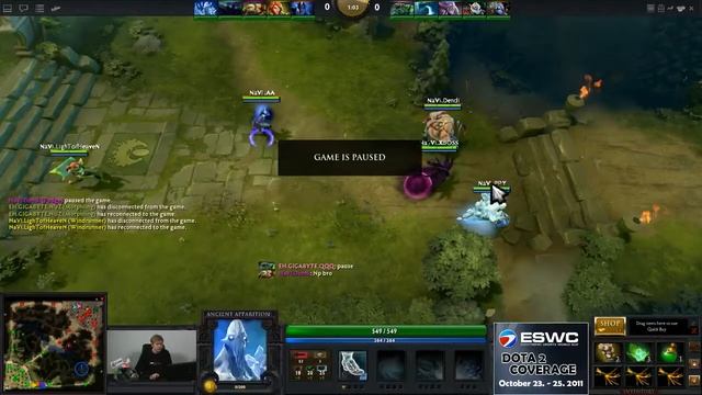 EHOME vs NaVi - Game 1 Championship Finals [TI1] смотреть онлайн