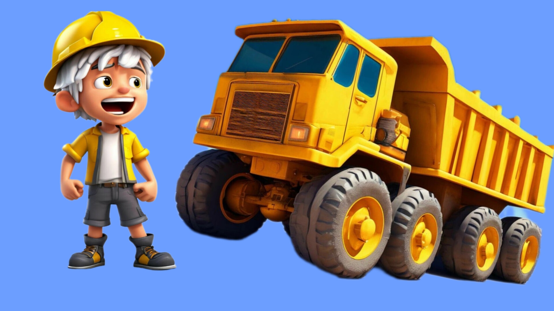 Песенка про водителя САМОСВАЛА для малышей | Песенка про машинки | Мультики про машинки смотреть онлайн